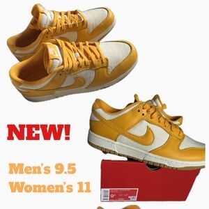 NIKE Yellow and White Sneakers